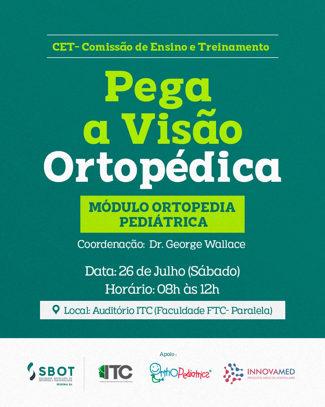 CET- Pega Visão Ortopédica: Módulo Ortopedia Pediátrica